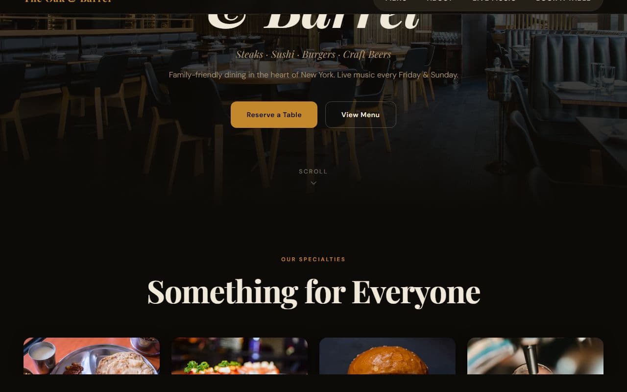 Table booking